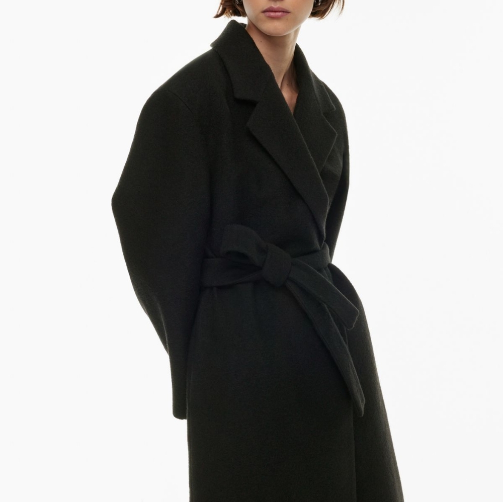 Aritzia Wilfred Holiday Coat - black